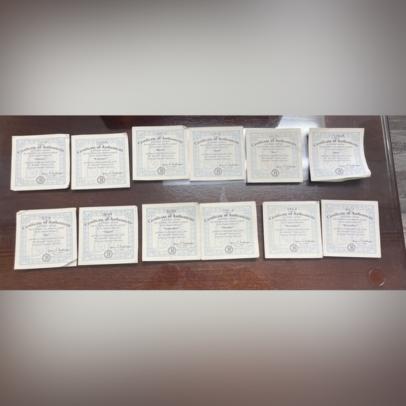 MJ Hummel Seasons of Joy Perpetual Calendar Plate Collection - Picture 4 of 4